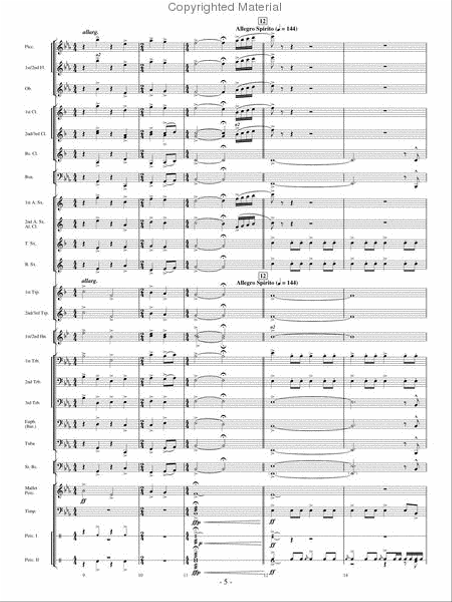 Where Eagles Soar Concert Band scores gallery preview page 4