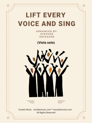 Book cover for Lift Every Voice And Sing (Viola solo and Piano)