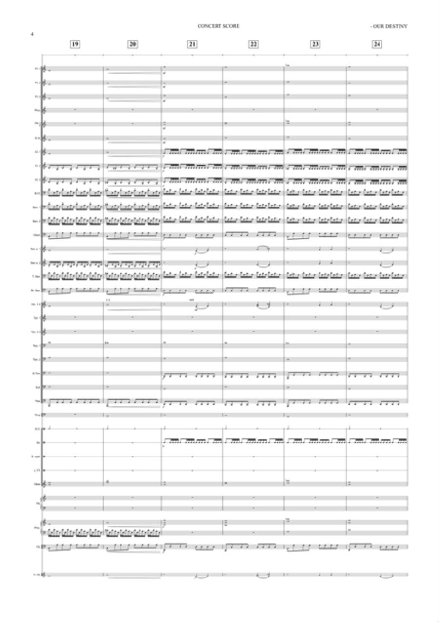 OUR DESTINY Marching Band scores gallery preview page 5