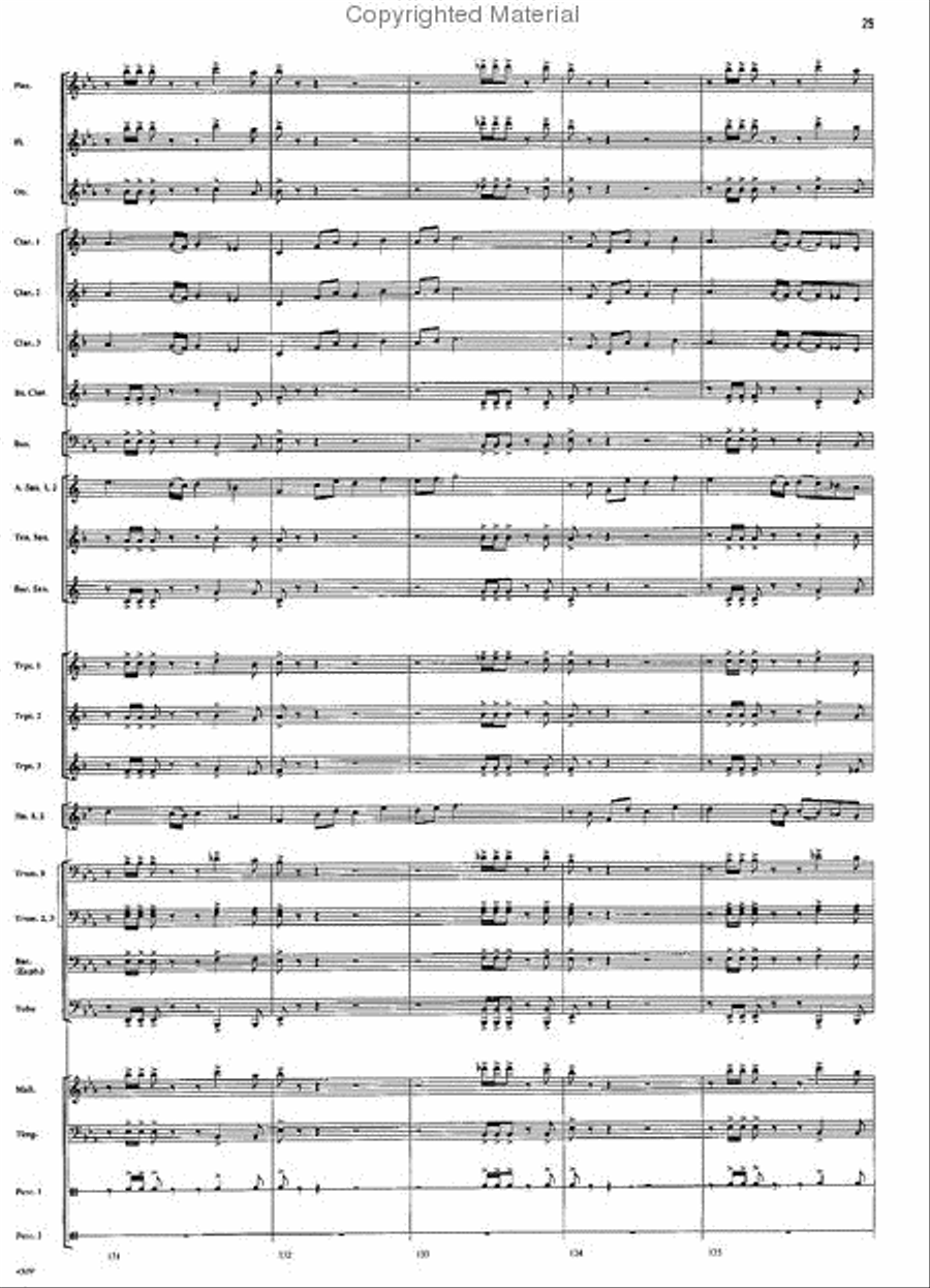 A Vision of Majesty Concert Band scores gallery preview page 28