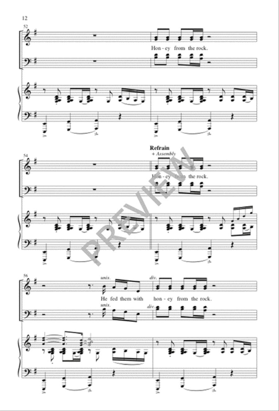 Honey from the Rock - Volume 1 4-Part scores gallery preview page 13