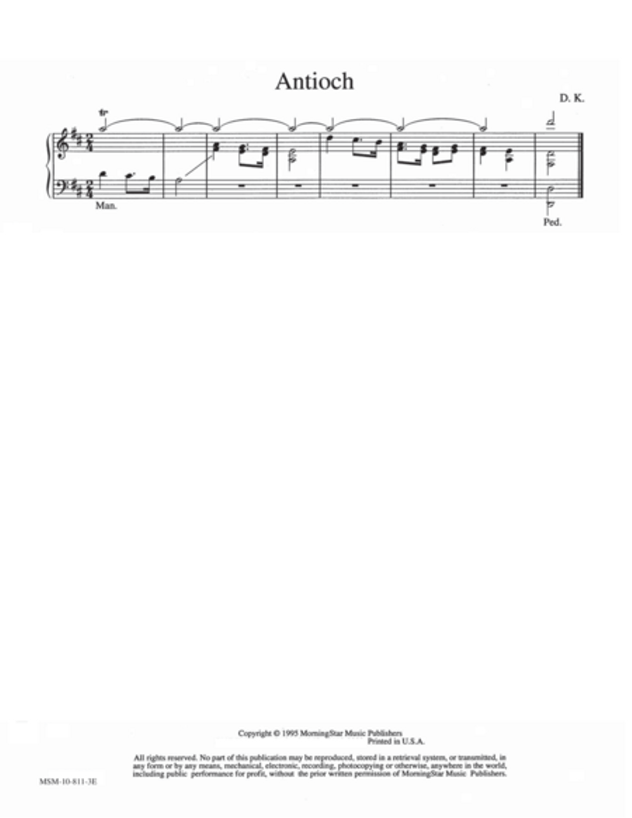Antioch Organ scores gallery preview page 1