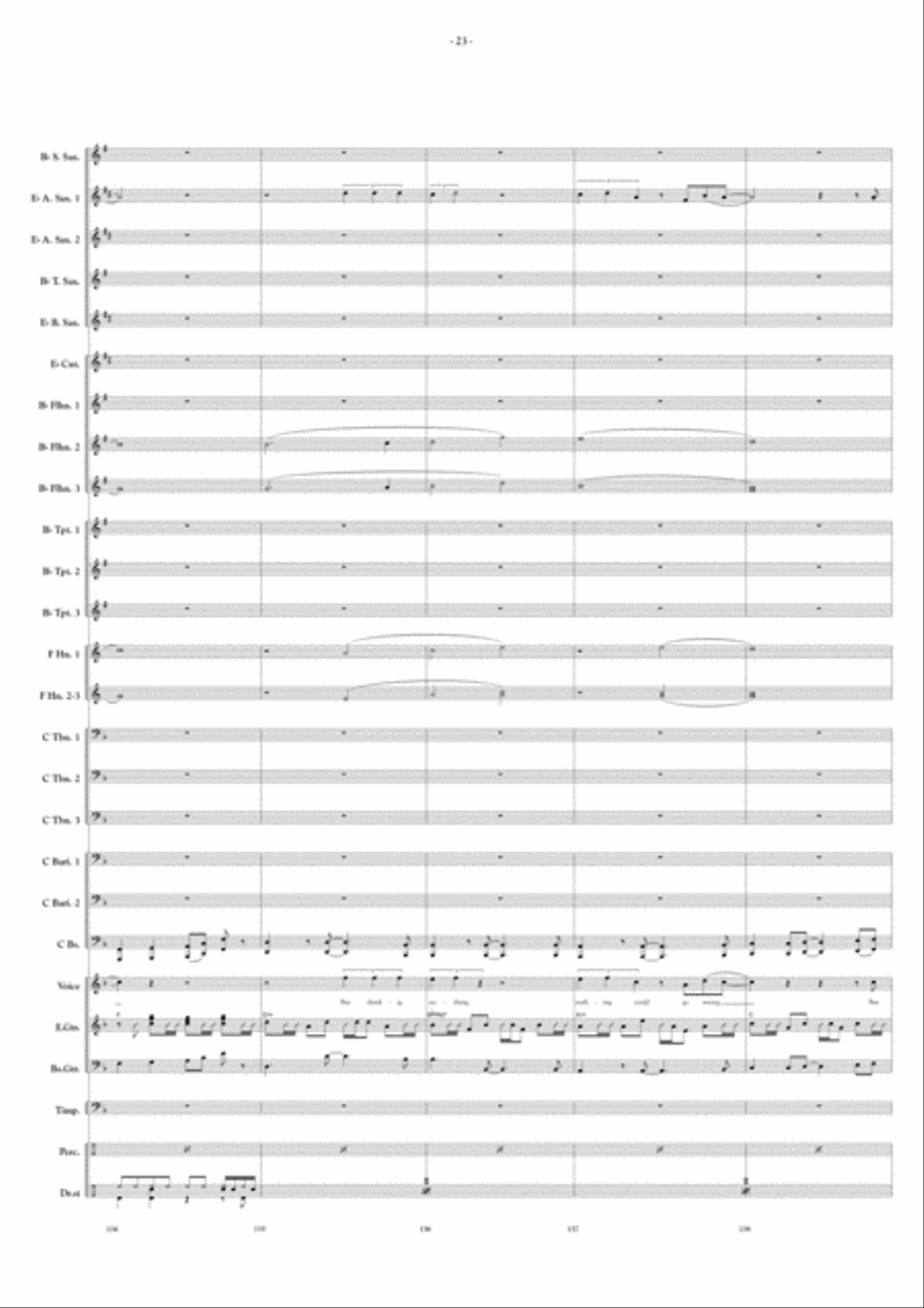 A Tribute To Genesis Fanfare Band scores gallery preview page 15