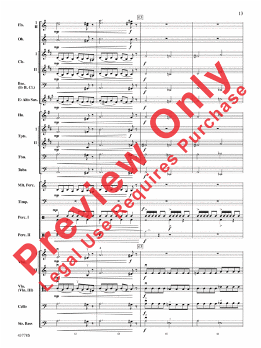 Godzilla Full Orchestra scores gallery preview page 33