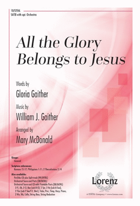 Book cover for All the Glory Belongs to Jesus