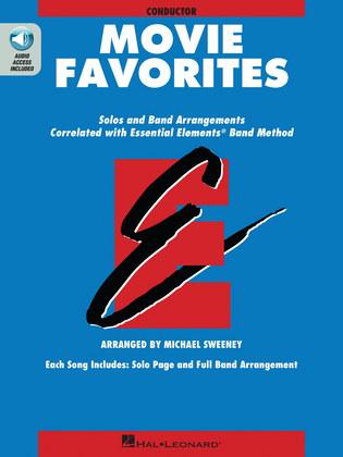 Book cover for Movie Favorites - Conductor Score/CD