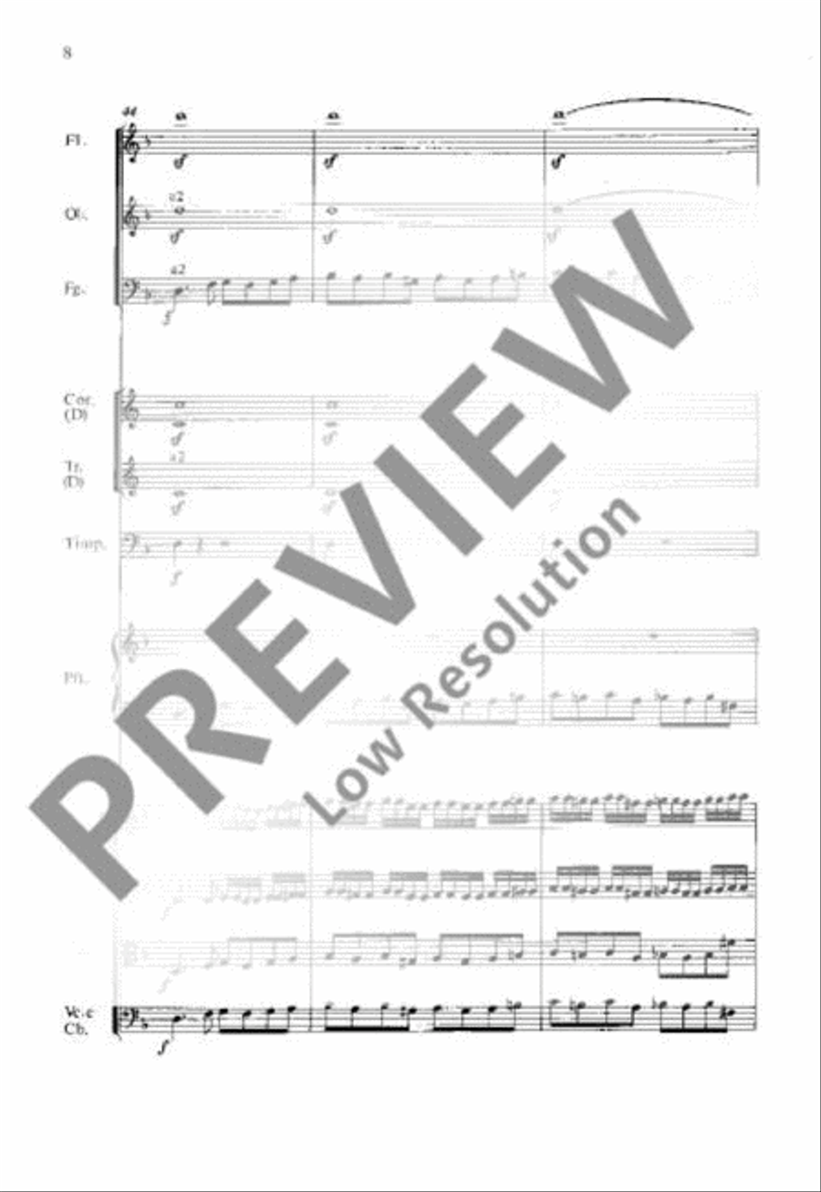 Concerto No. 20 D minor Orchestra scores gallery preview page 19
