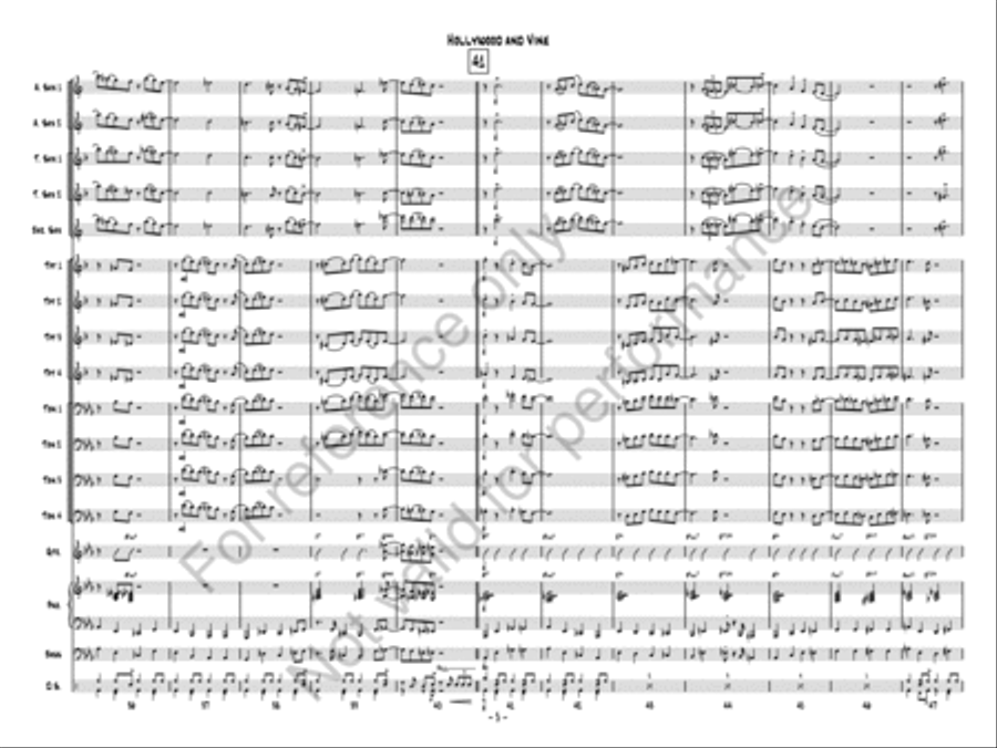 Hollywood and Vine Jazz Ensemble scores gallery preview page 5