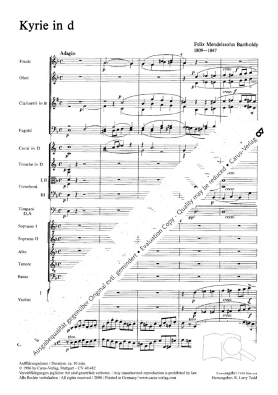 Kyrie in d + Herr Gott, dich loben wir Orchestra scores gallery preview page 12