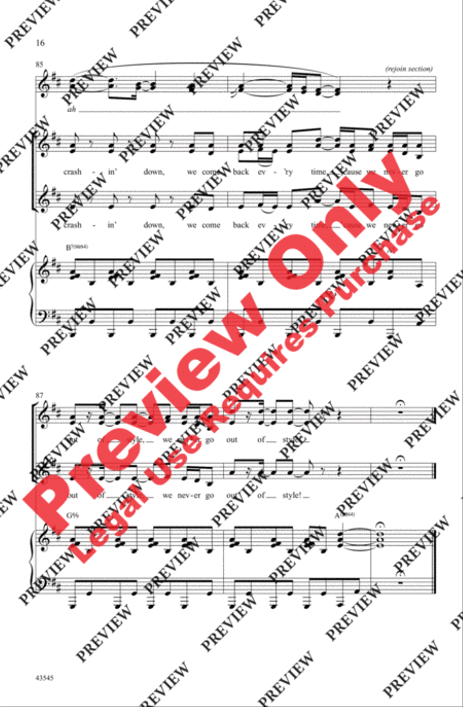 Style Women's Choir scores gallery preview page 16