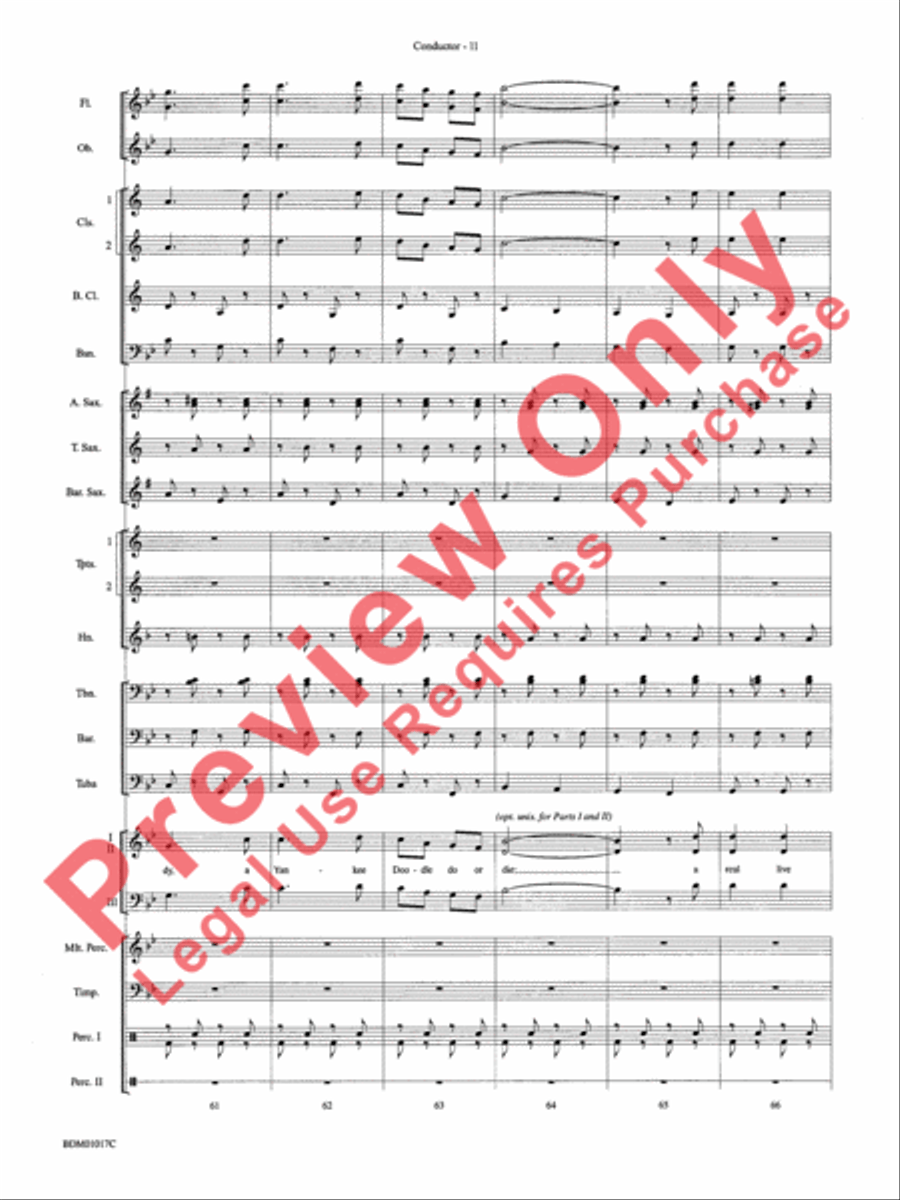 An American Celebration Concert Band scores gallery preview page 14
