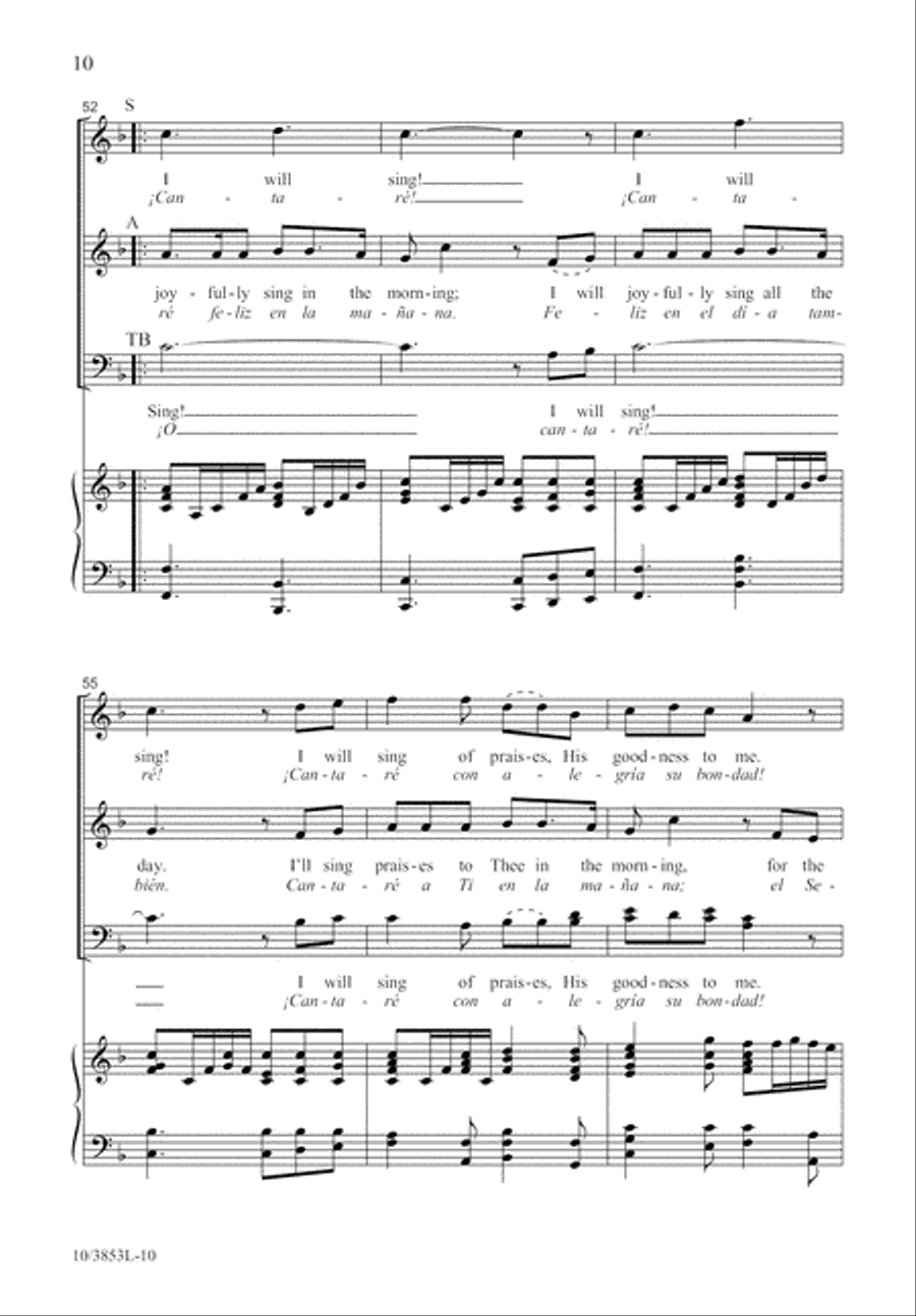 I Will Joyfully Sing 4-Part scores gallery preview page 11