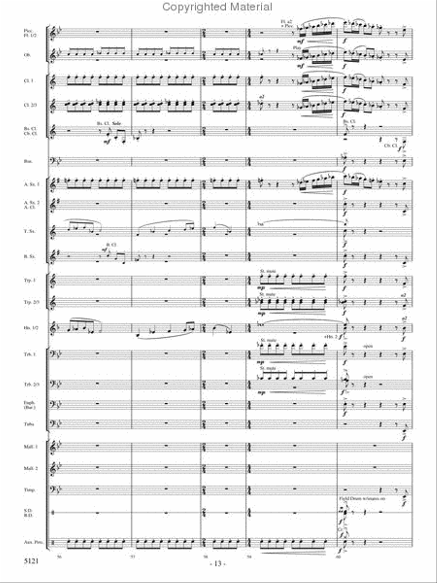 Rise of the Firebird Concert Band scores gallery preview page 12