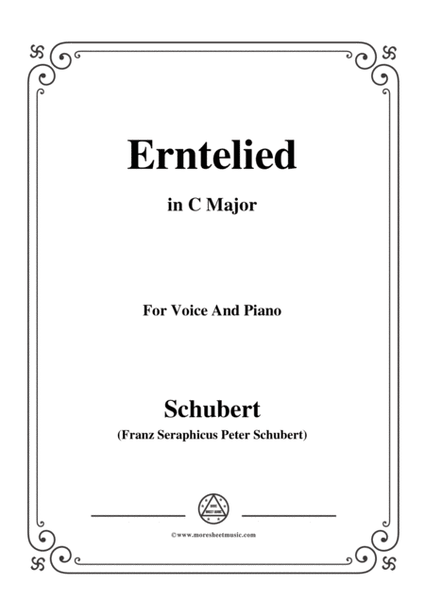Schubert-Erntelied,in C Major,for Voice&Piano image number null