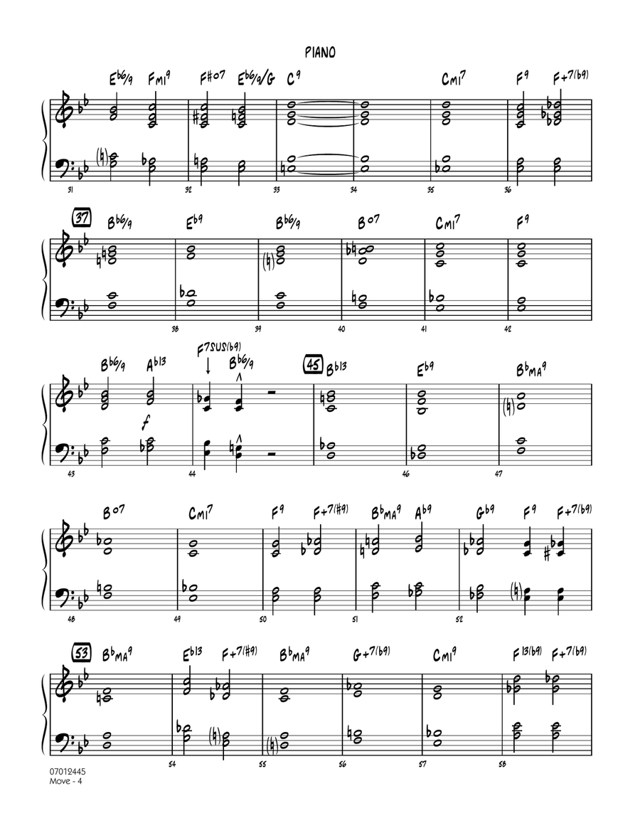 Move - Piano Move - Piano Jazz Ensemble scores gallery preview page 4