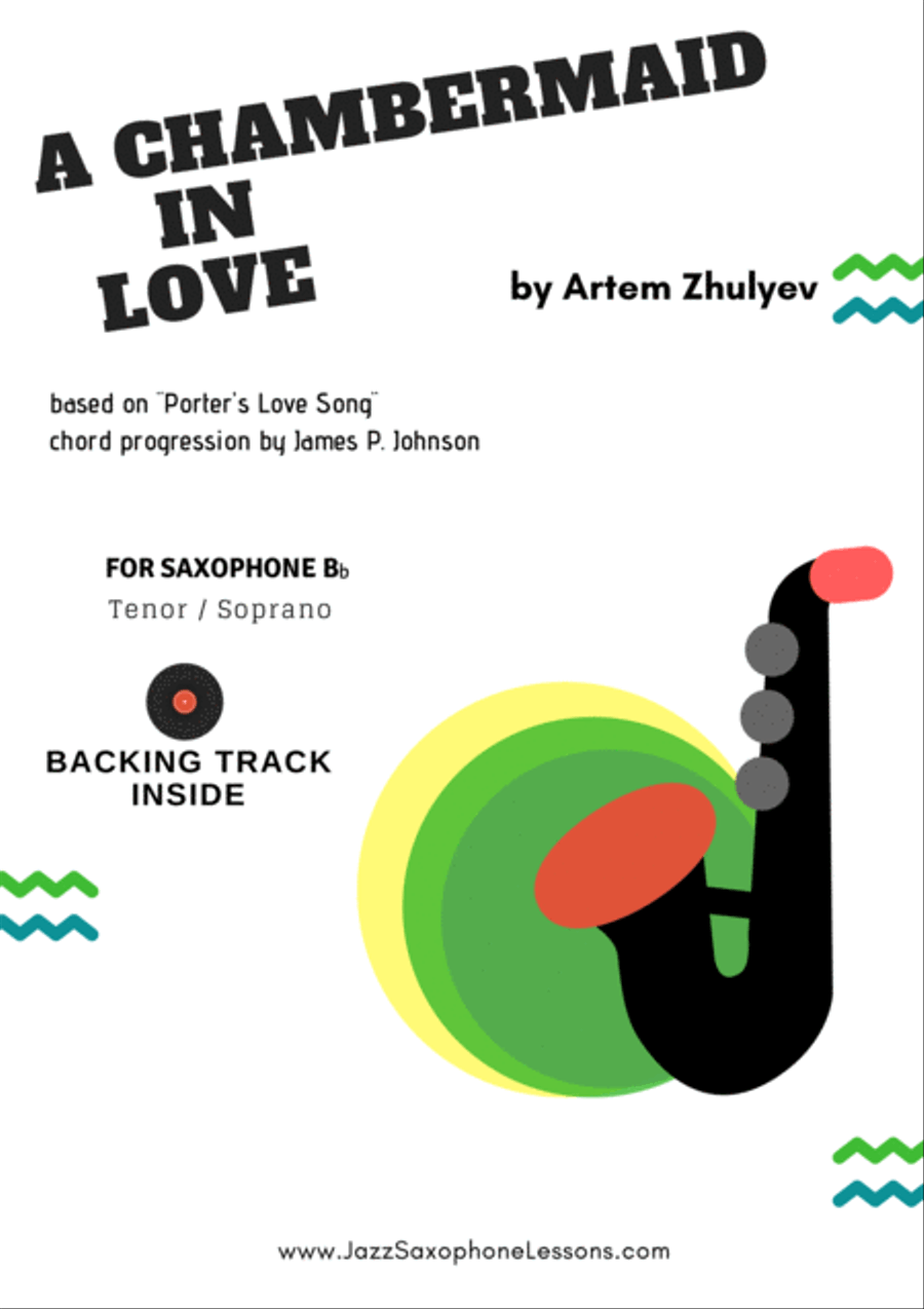 A Chambermaid in Love (PDF+MP3) for Bb saxophone Tenor/Soprano Jazz Ensemble scores gallery preview page 1