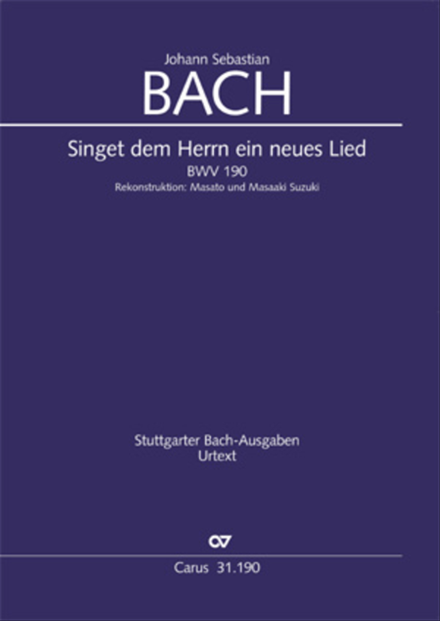 Sing to the Lord a new song (Singet dem Herrn ein neues Lied) ATB scores gallery preview page 1