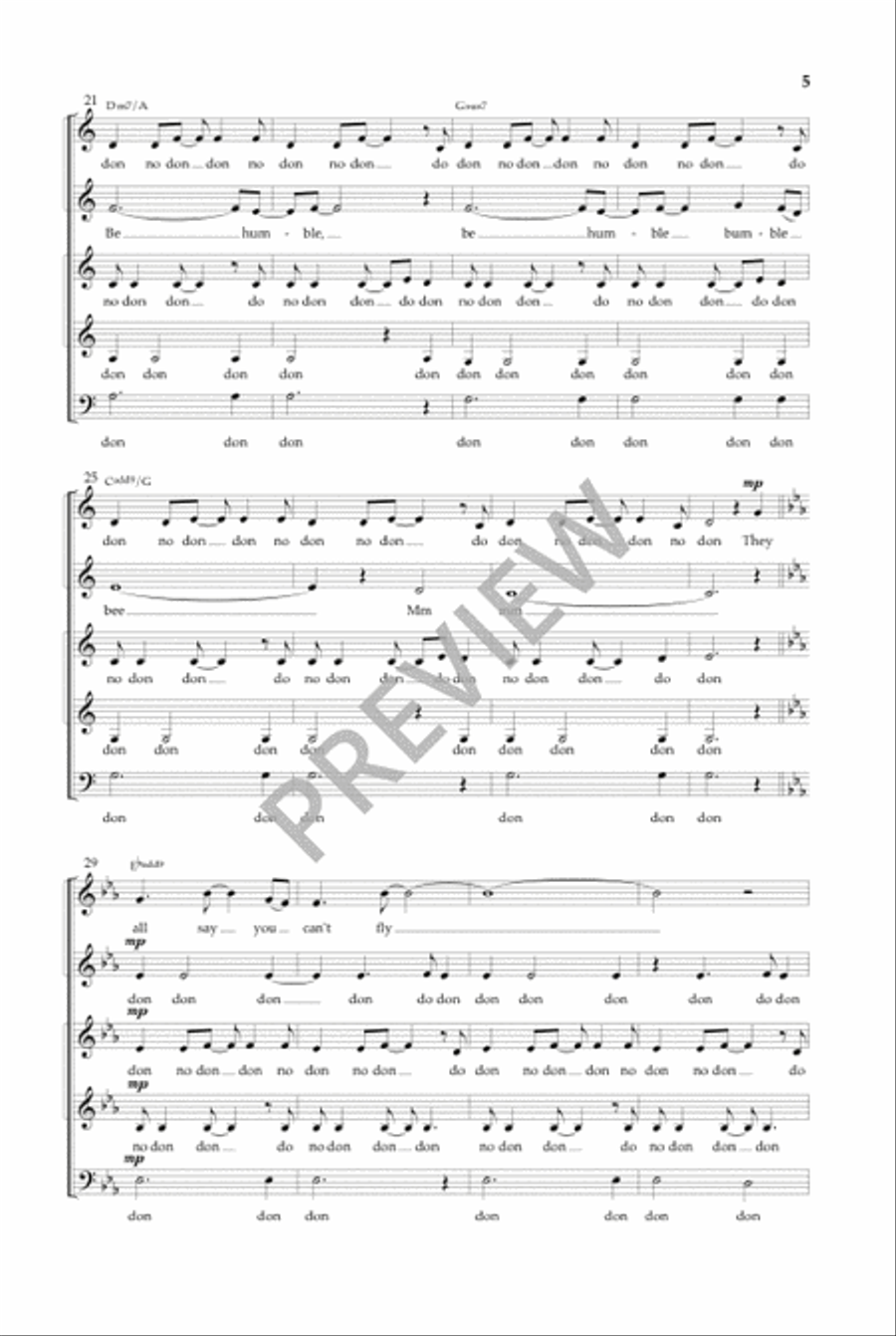 Bumble Bee - SSAATB (Vocal Score) SSAATB scores gallery preview page 4