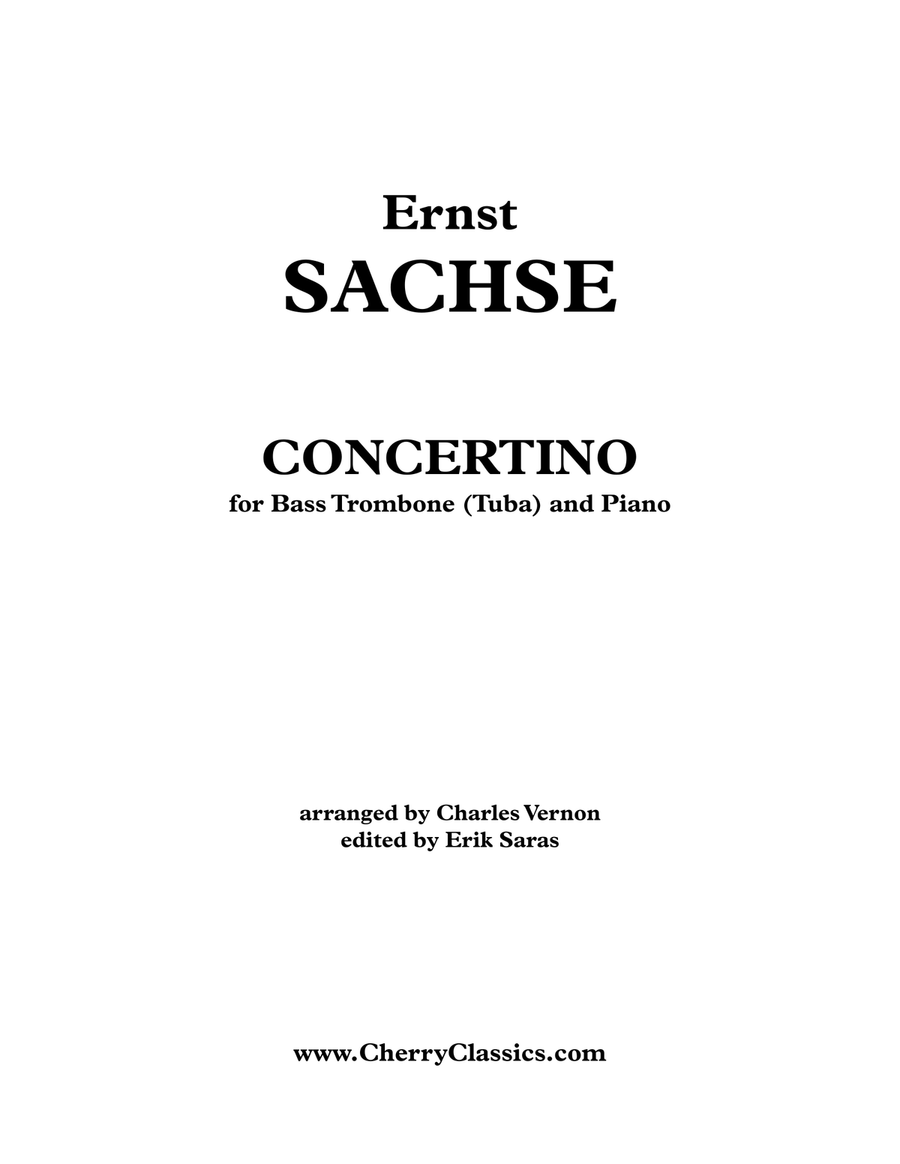 Ernst sachse concertino bass trombone top