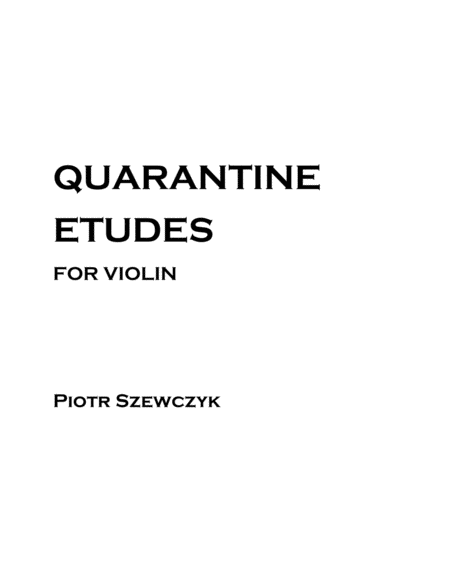 Quarantine Etudes for Violin image number null