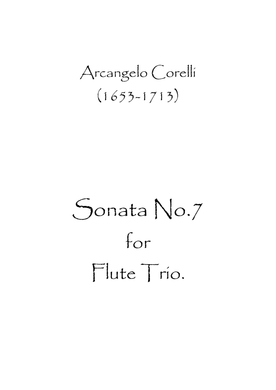 Sonata No.7 Sonata No.7 Flute Trio scores gallery preview page 1