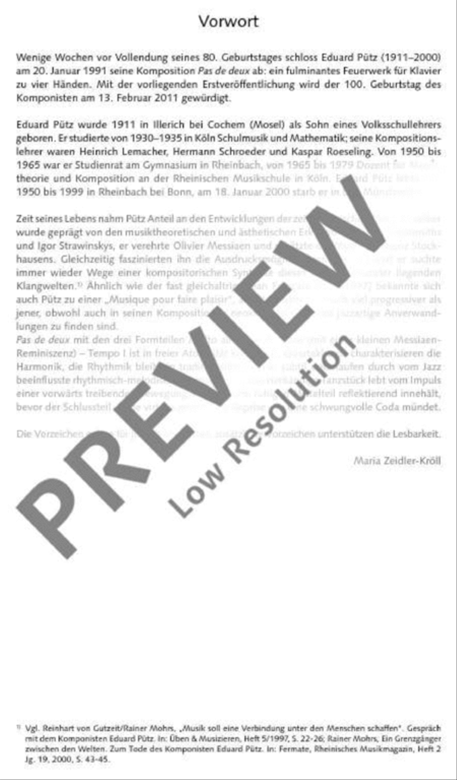 Pas de deux Piano Duet scores gallery preview page 6