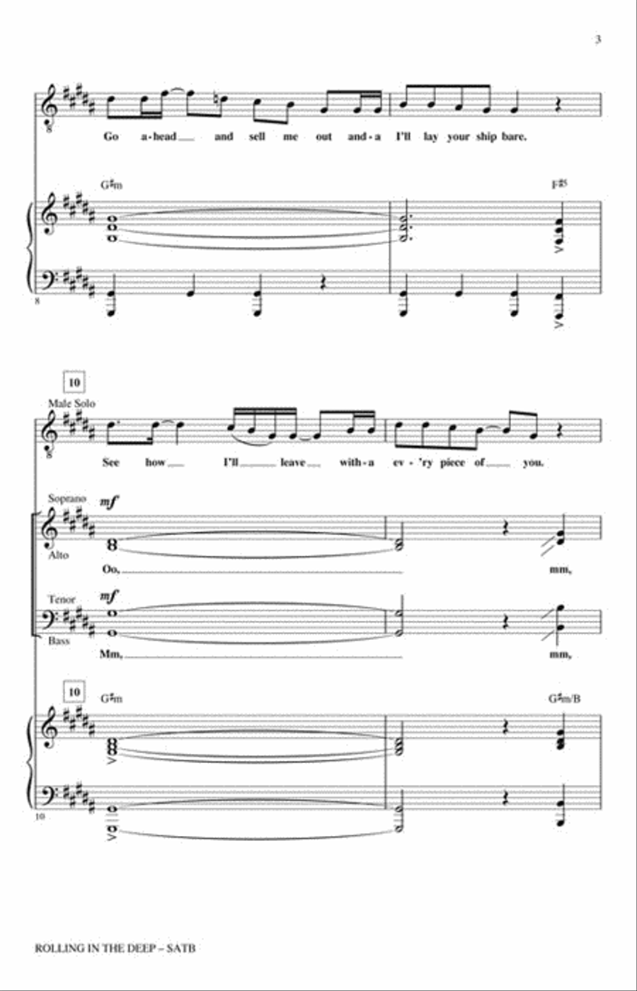 Rolling in the Deep 4-Part scores gallery preview page 3