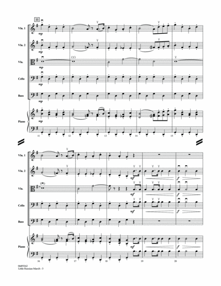 Little Russian March (from Symphony No. 2) - Full Score