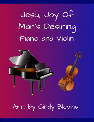 Book cover for Jesu, Joy of Man's Desiring, for Piano and Violin
