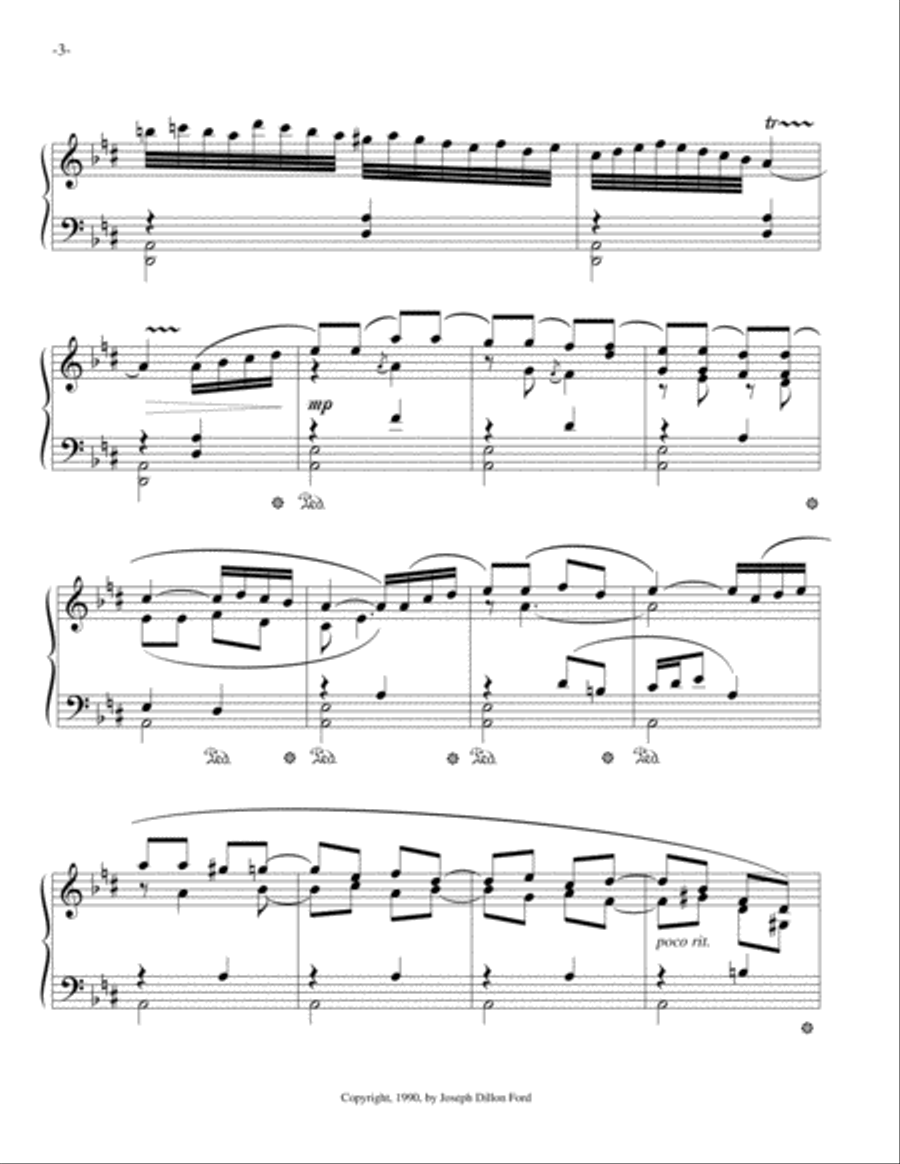 Caprice en forme d'arabesques (Caprice in the Form of Arabesques) for piano solo Piano Solo scores gallery preview page 3