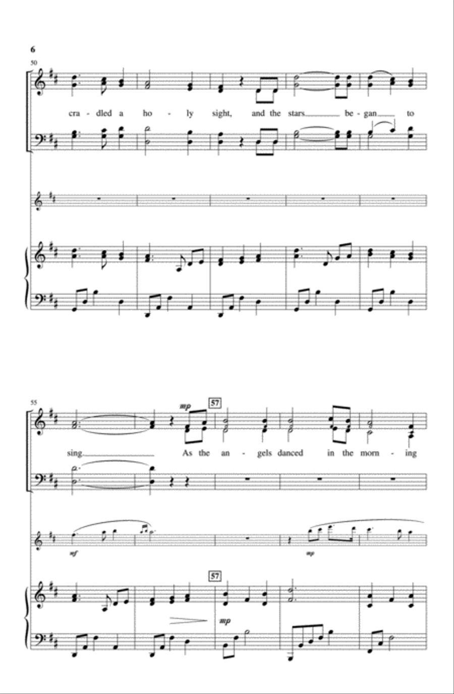 Celtic Christmas Lullaby 4-Part scores gallery preview page 6