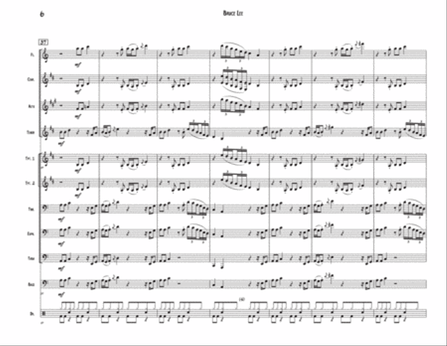 Bruce Lee Clarinet scores gallery preview page 6