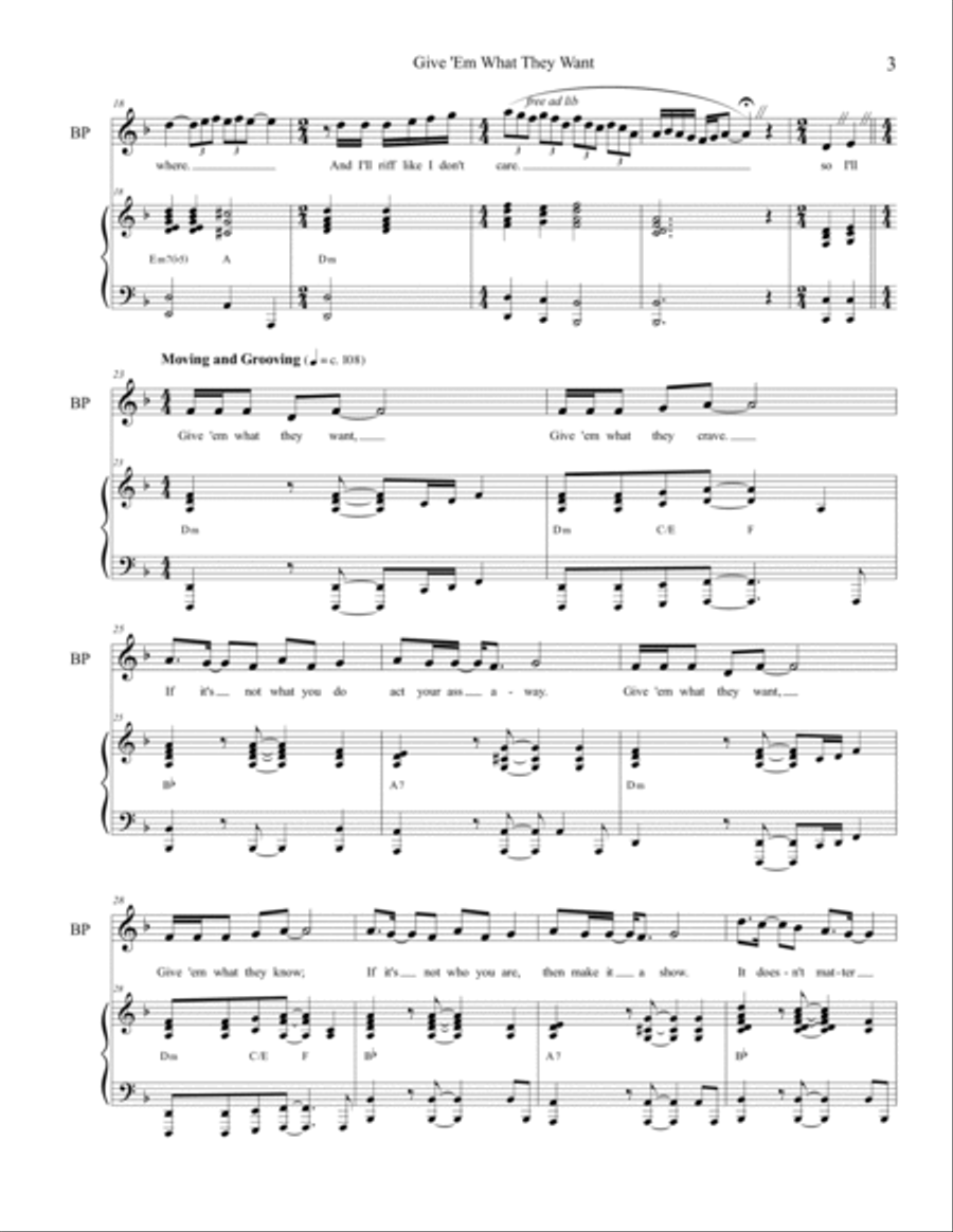 Give 'Em What They Want Small Ensemble scores gallery preview page 3