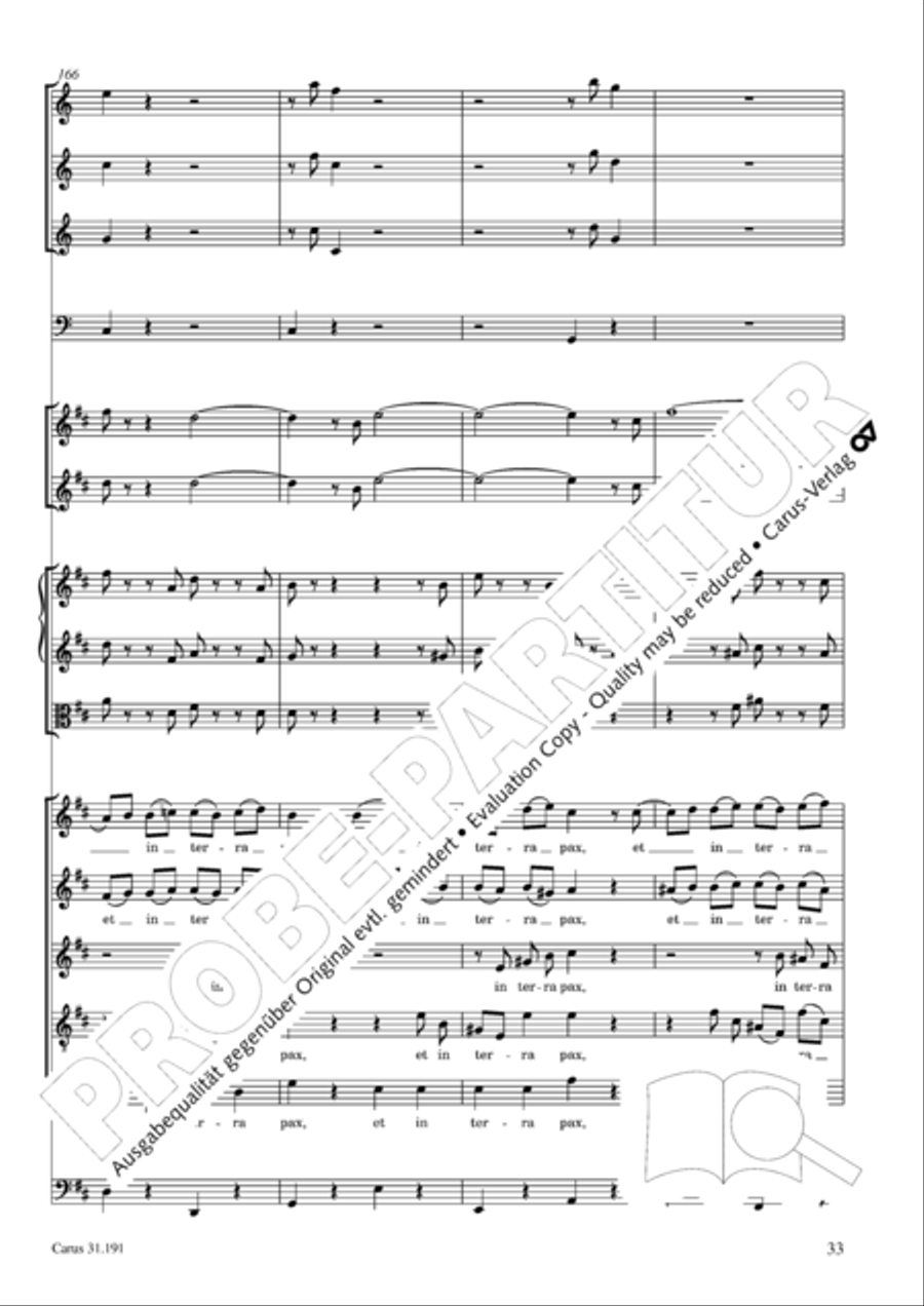 Gloria in excelsis Deo SSATB scores gallery preview page 33