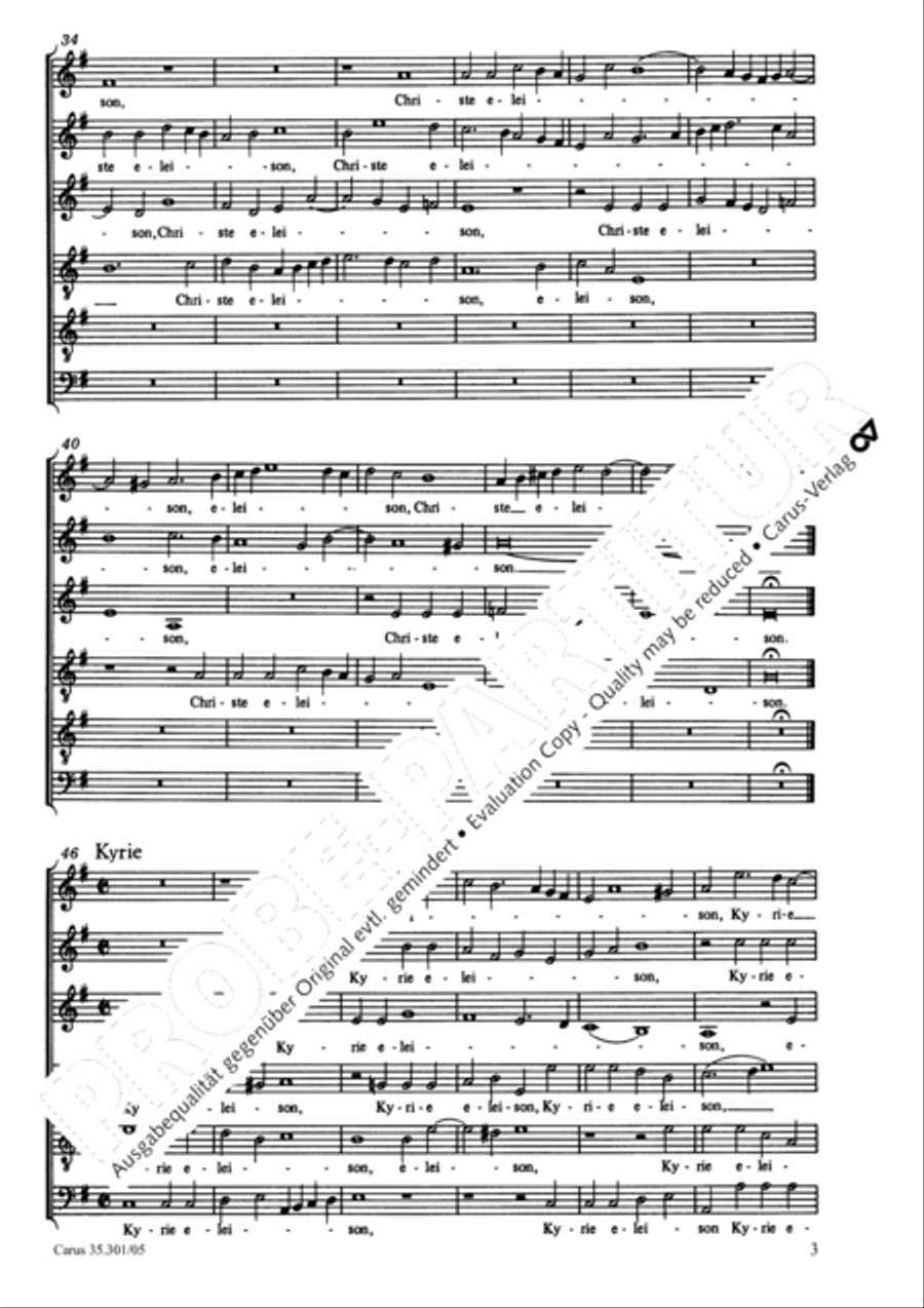 Missa brevis Choir scores gallery preview page 4