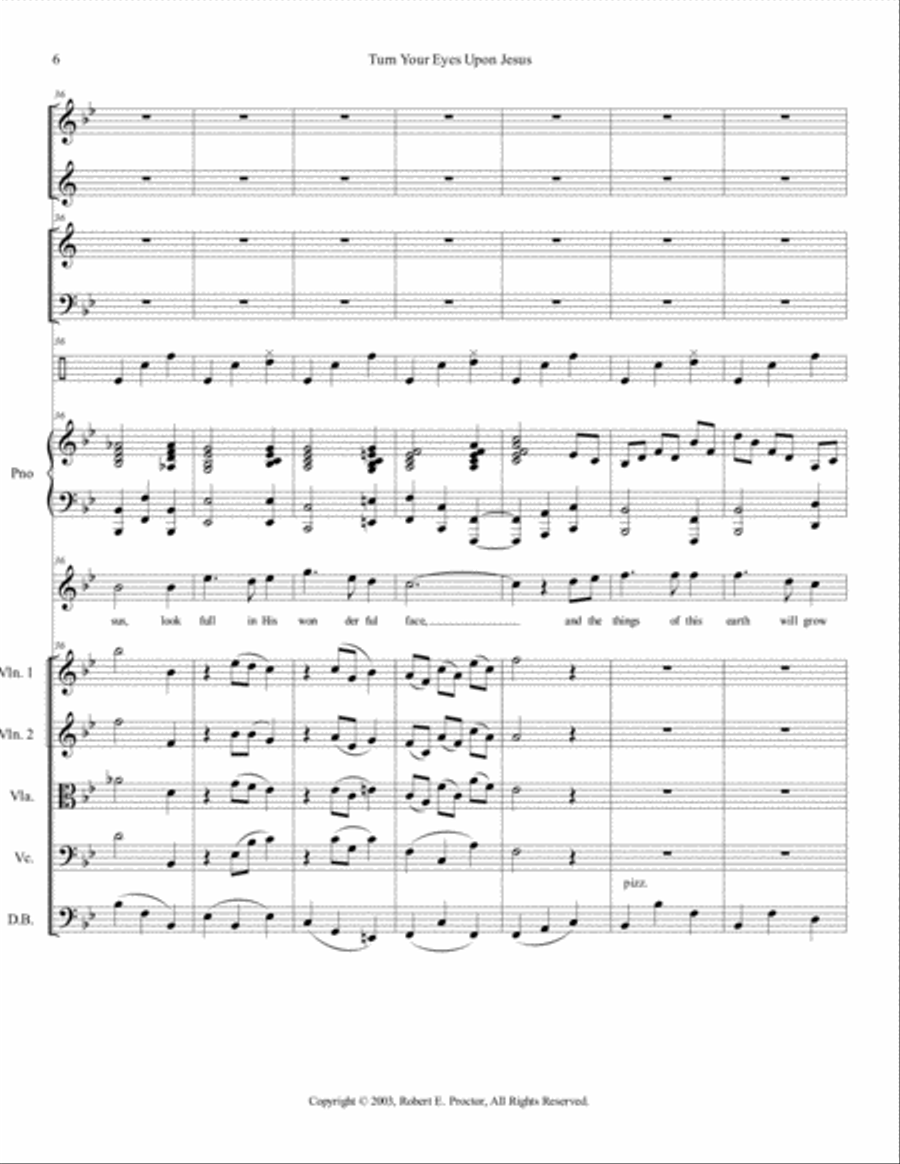 Turn Your Eyes Upon Jesus Full Orchestra scores gallery preview page 6