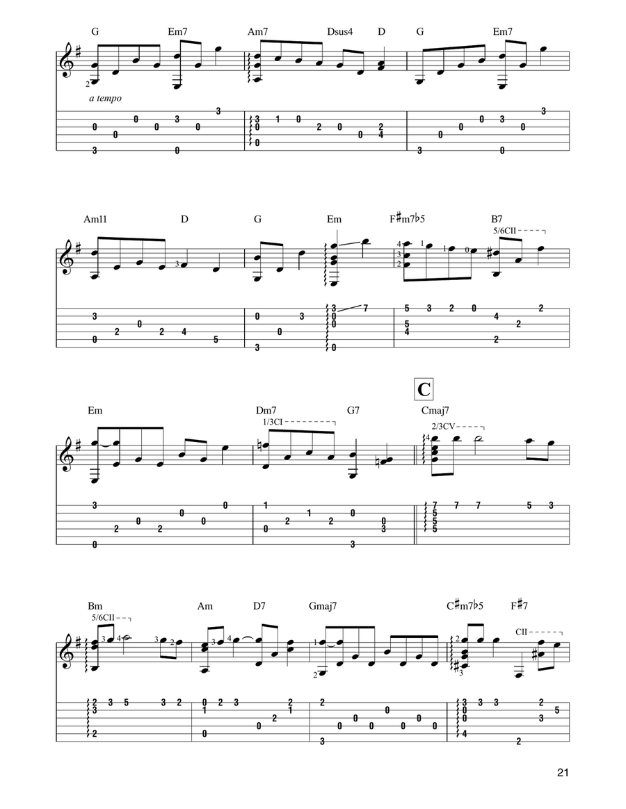 Have Yourself A Merry Little Christmas Guitar Solo scores gallery preview page 2