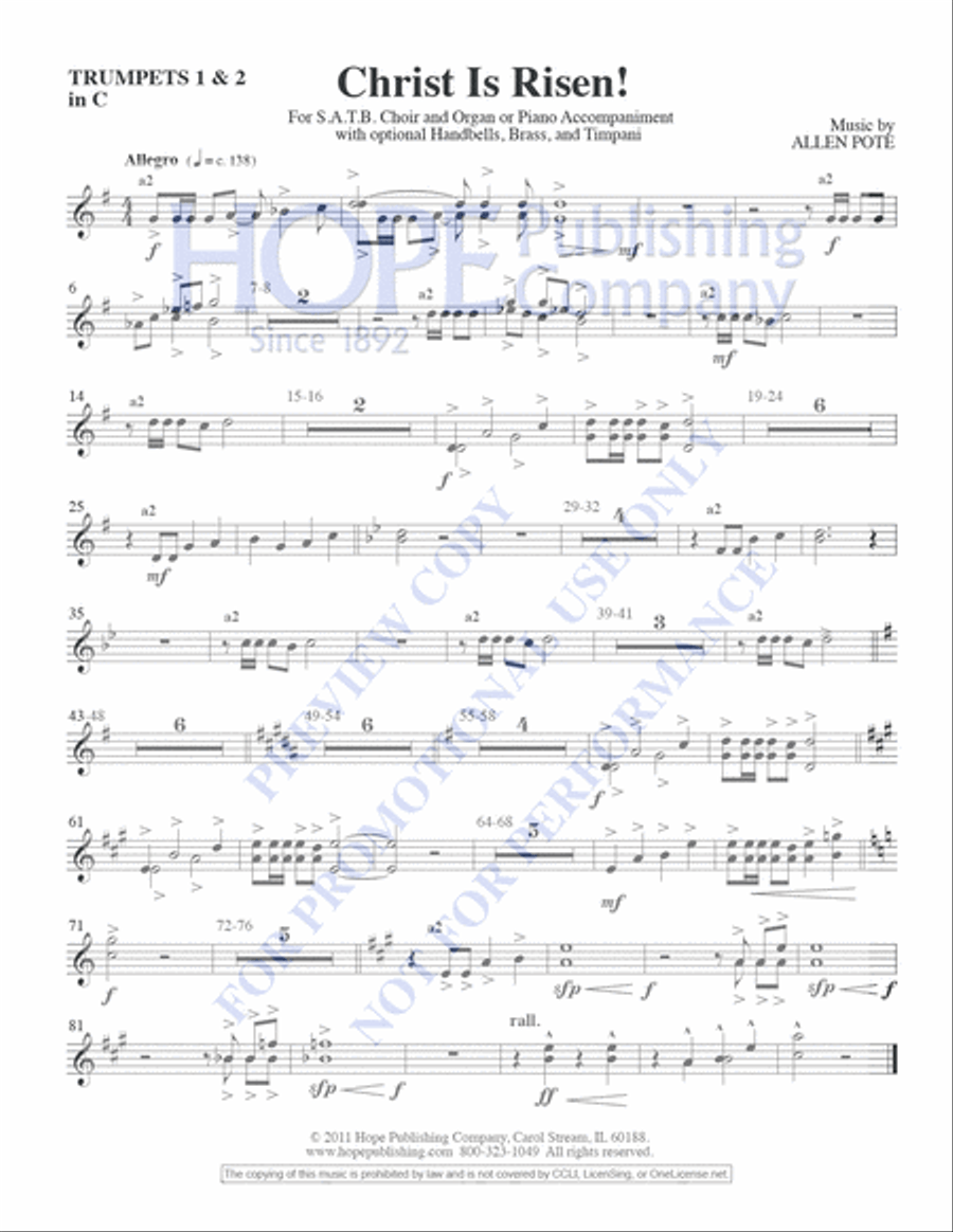 Christ Is Risen! Christ Is Risen! Choir scores gallery preview page 14