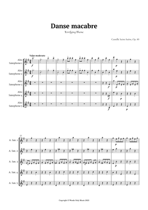 Danse Macabre by Camille Saint-Saens for Alto Sax Quintet