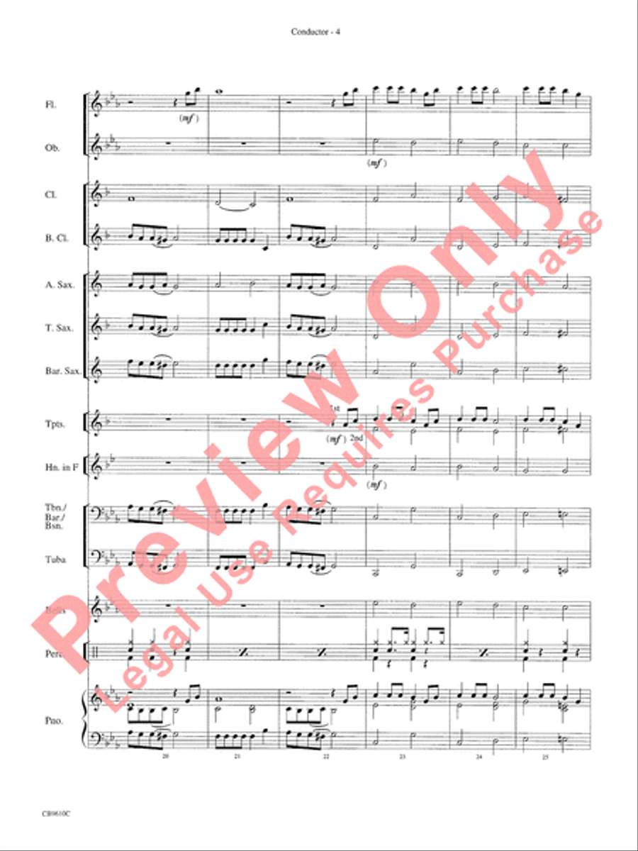 What a Wonderful World Concert Band scores gallery preview page 6