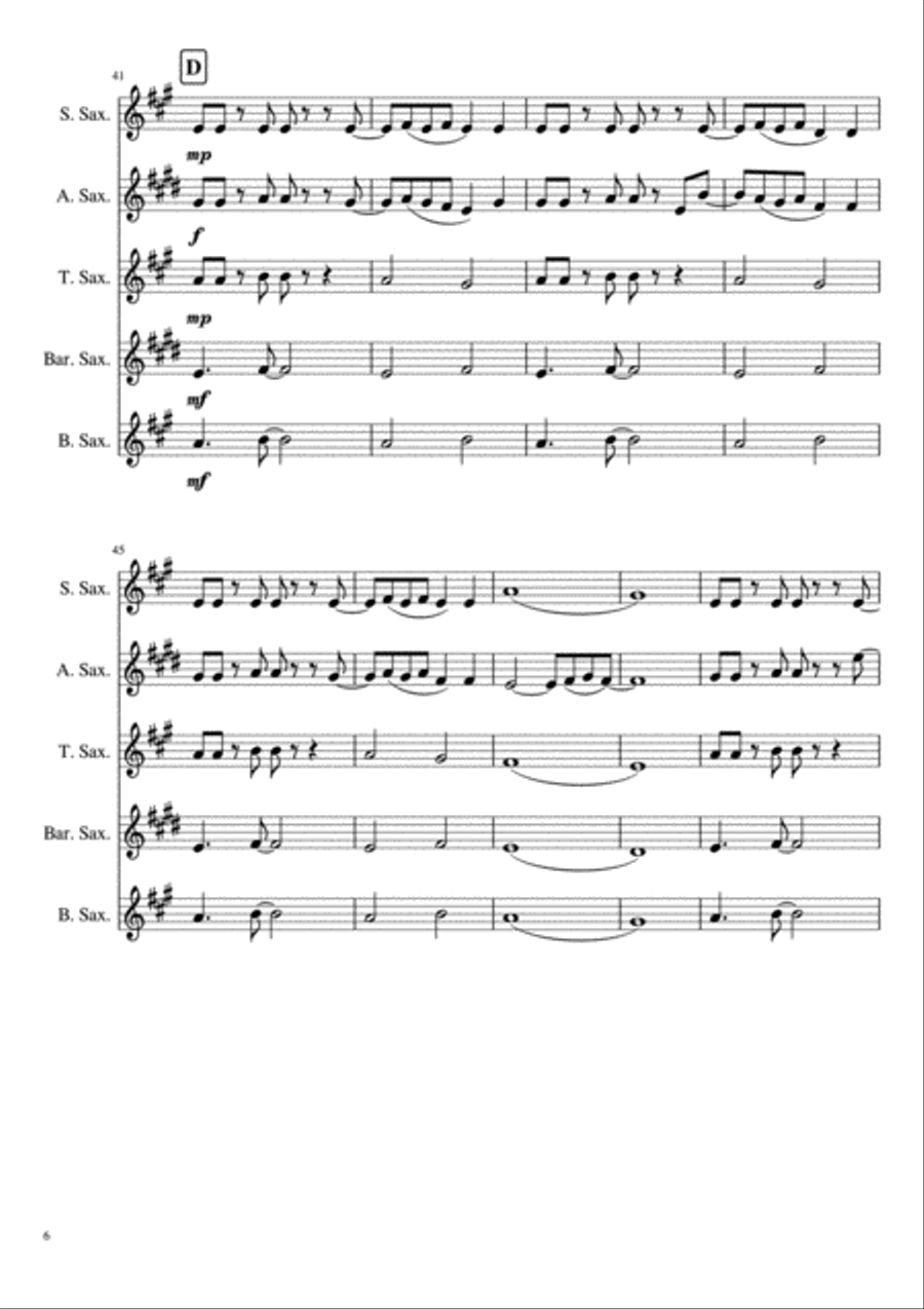 Shrek Woodwind Quartet scores gallery preview page 6