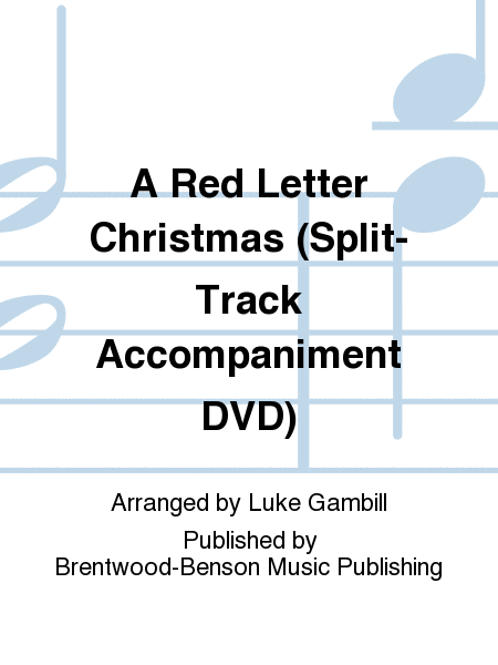 A Red Letter Christmas (Split-Track Accompaniment DVD)