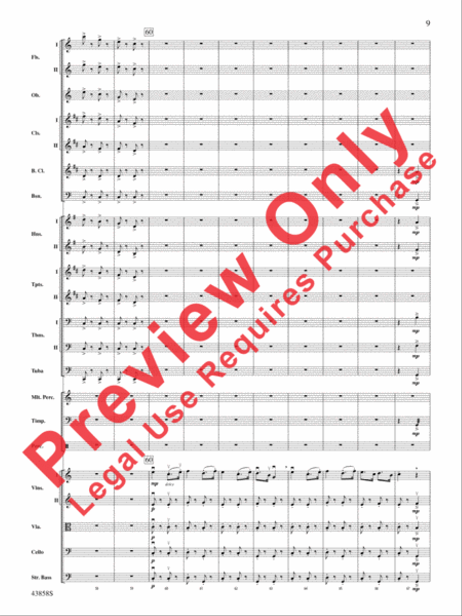 A Northumbrian Folk Song Suite Full Orchestra scores gallery preview page 10