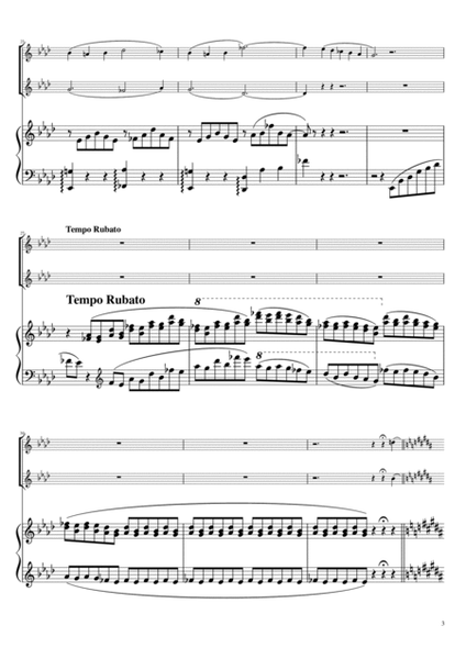 "Liebestraum No3" pianotrio, flute & violin image number null