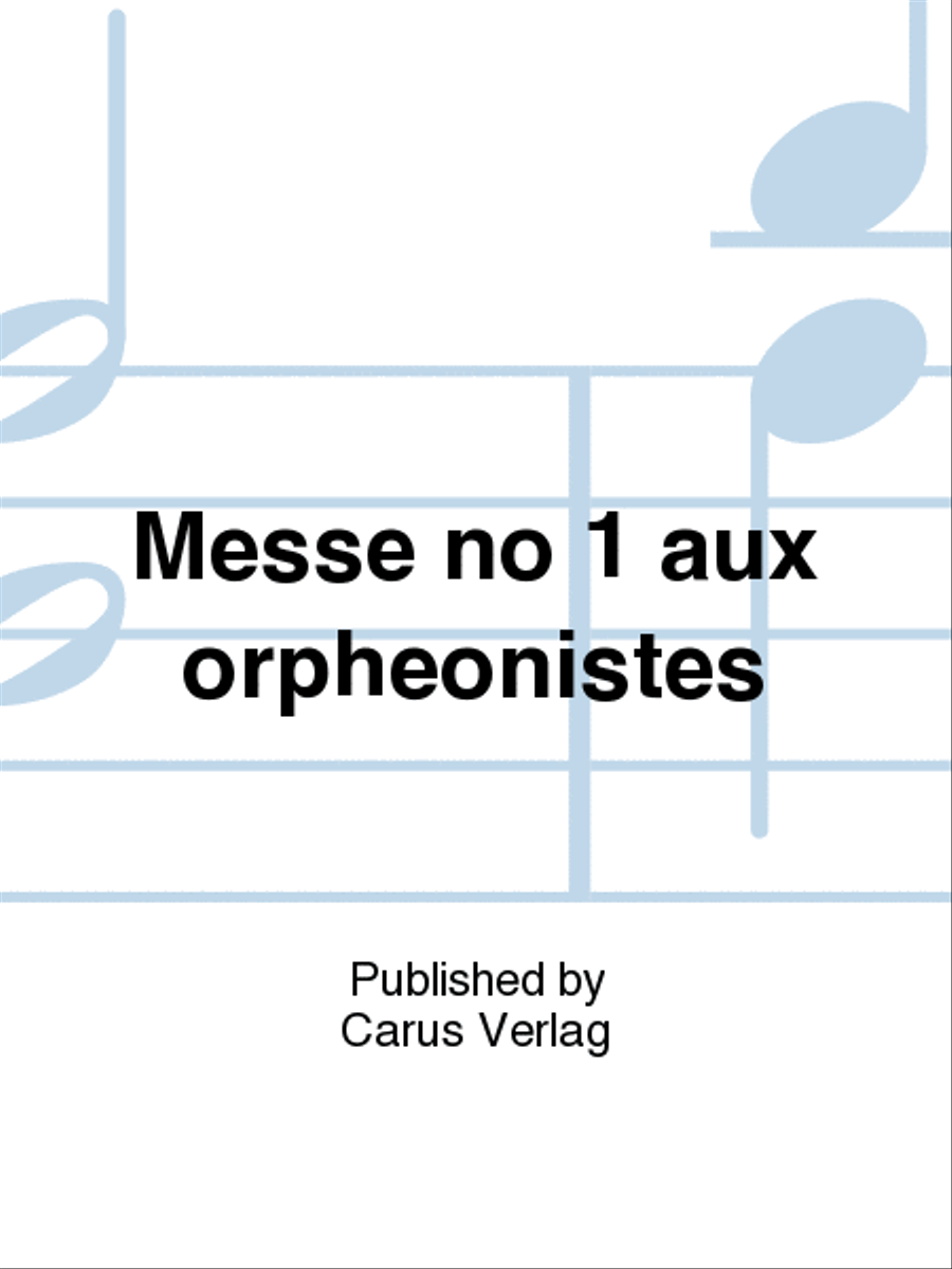 Messe aux Orpheonistes TTB scores gallery preview page 1