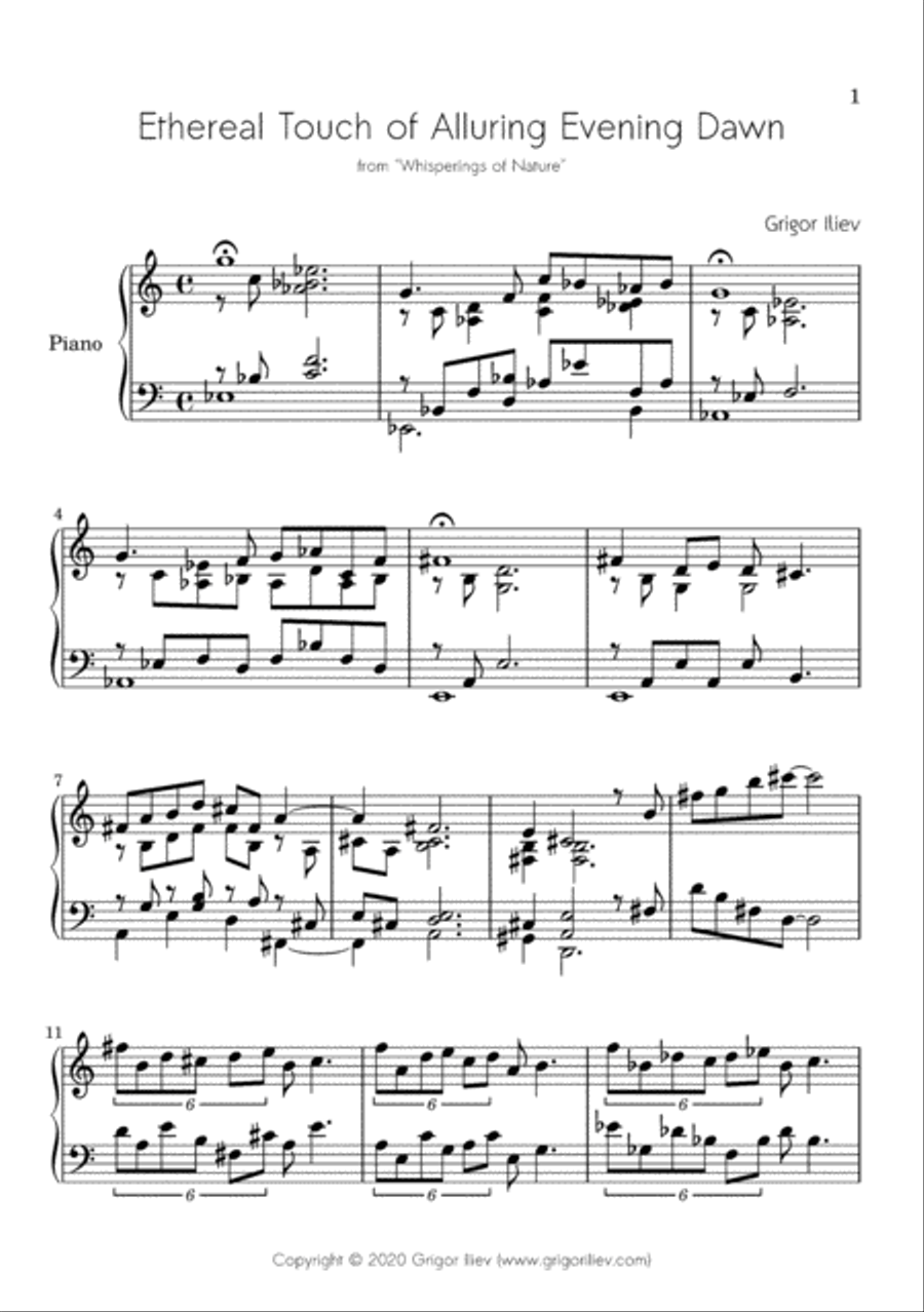 Whisperings of Nature (Part 1) Piano Solo scores gallery preview page 5