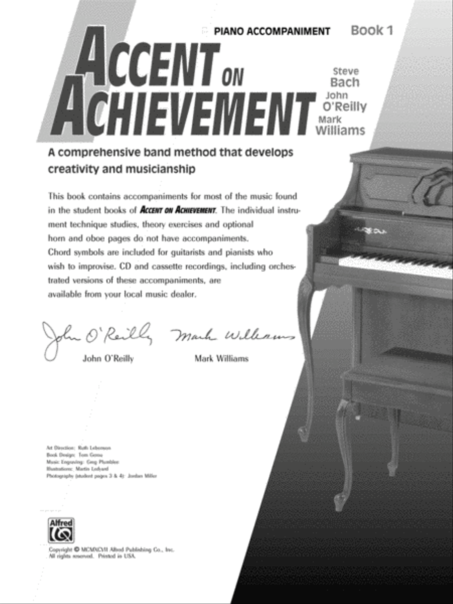 Accent on Achievement, Book 1 Concert Band Methods scores gallery preview page 2