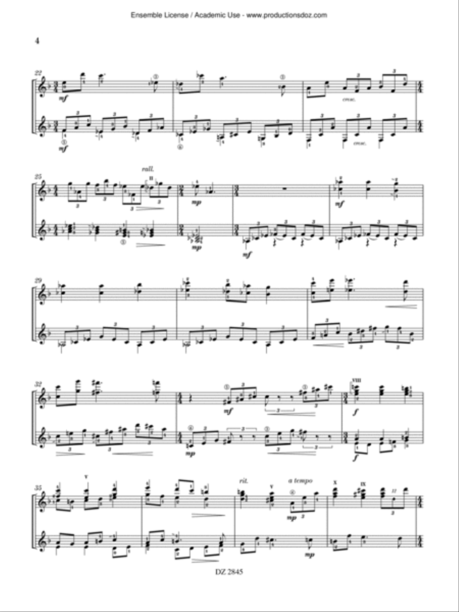 Mariposa Nocturna Mariposa Nocturna Classical Guitar scores gallery preview page 4