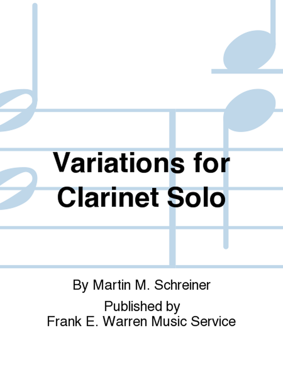 Variations for Clarinet Solo