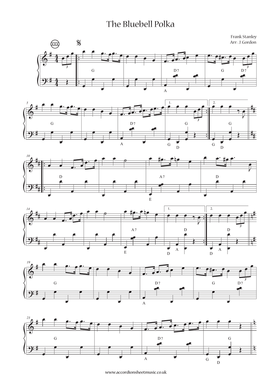 Accordion polka sheet music 2025